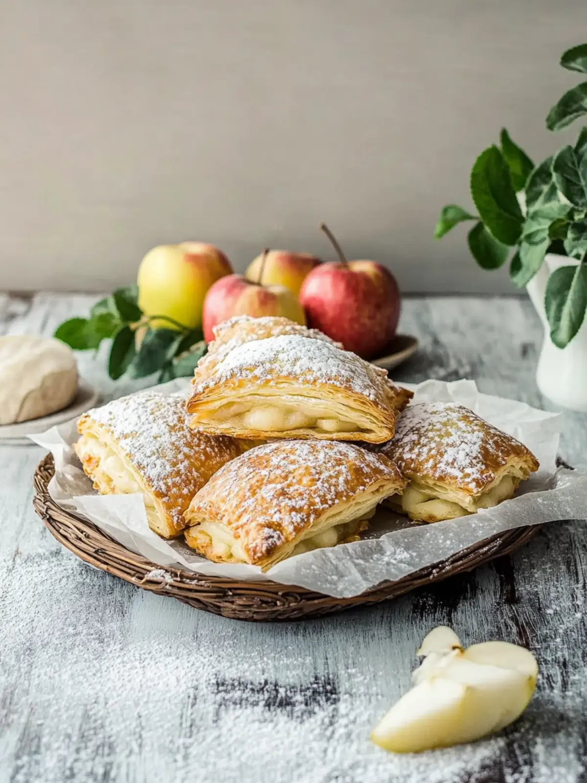 Apfeltaschen mit Blätterteig
