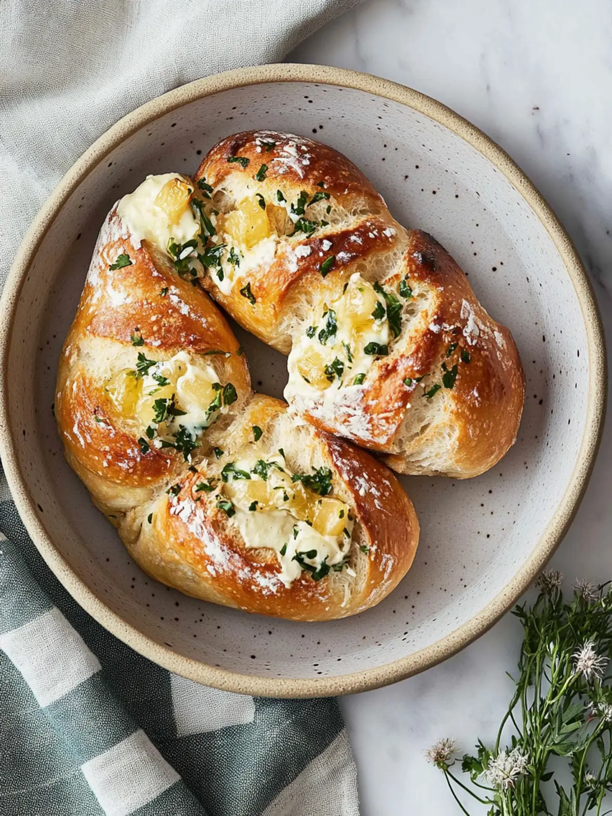 Herzhafte Hefeknoten mit Fenchelbutter