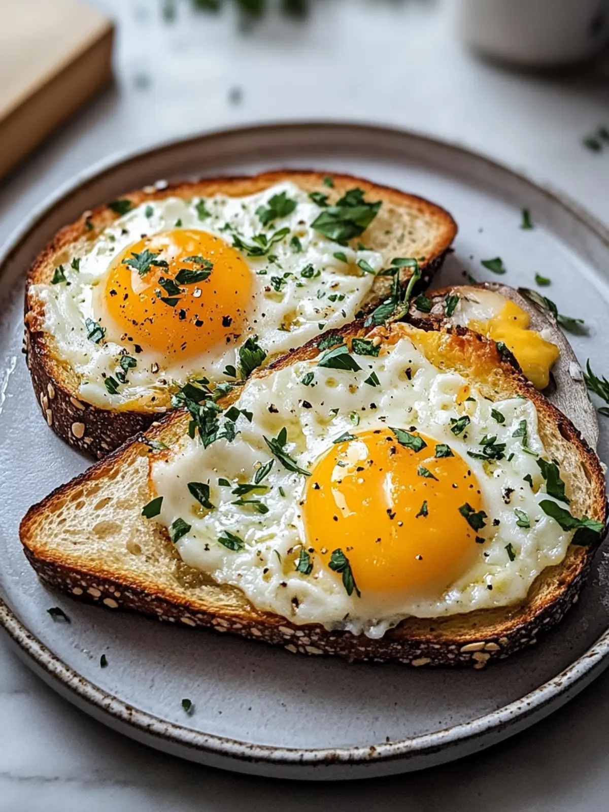 Eier- und Käsetoast