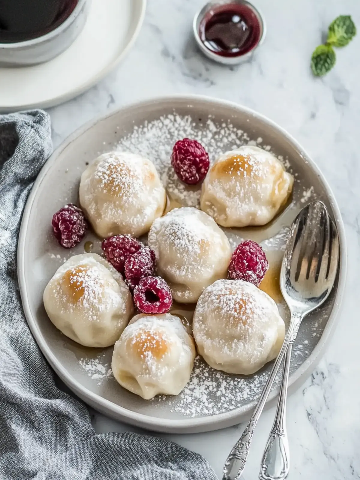 Hochproteine Deckenknödel