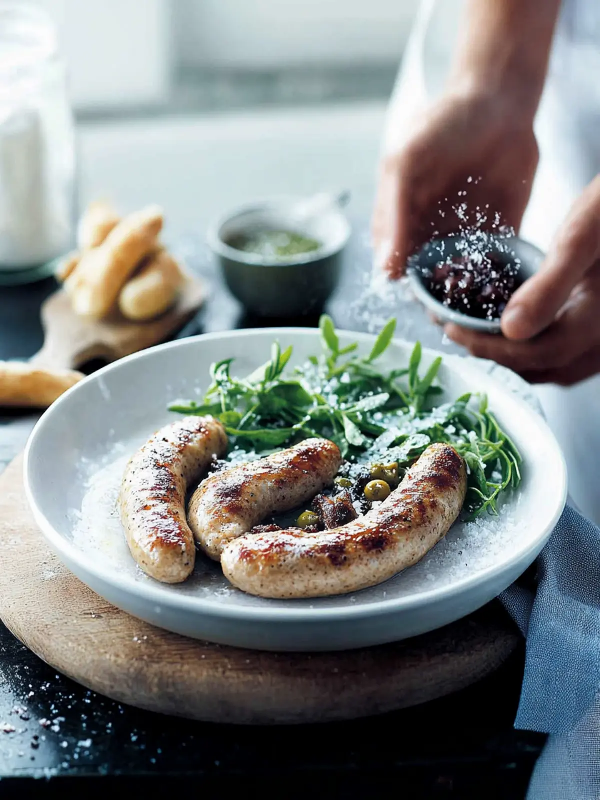Lammbratwürste mit Feigensenf