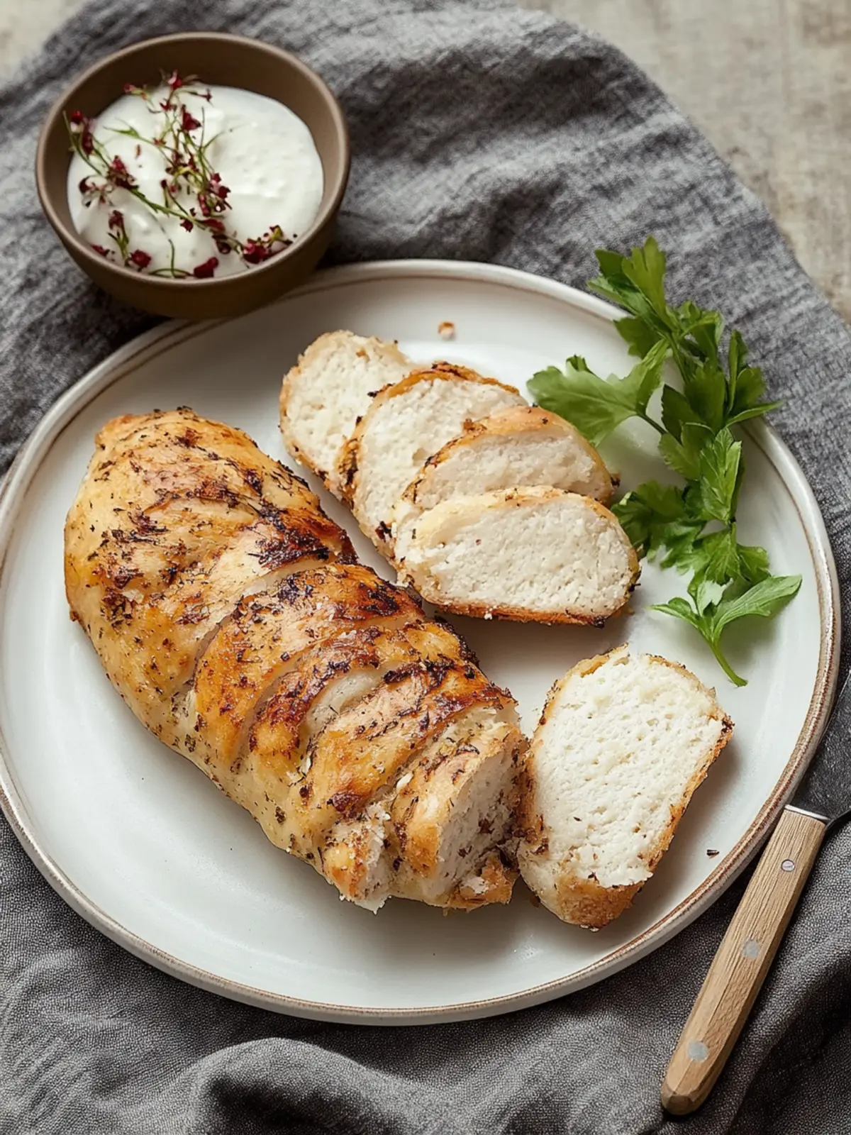 Hühnerbrust aus der Heißluftfritteuse