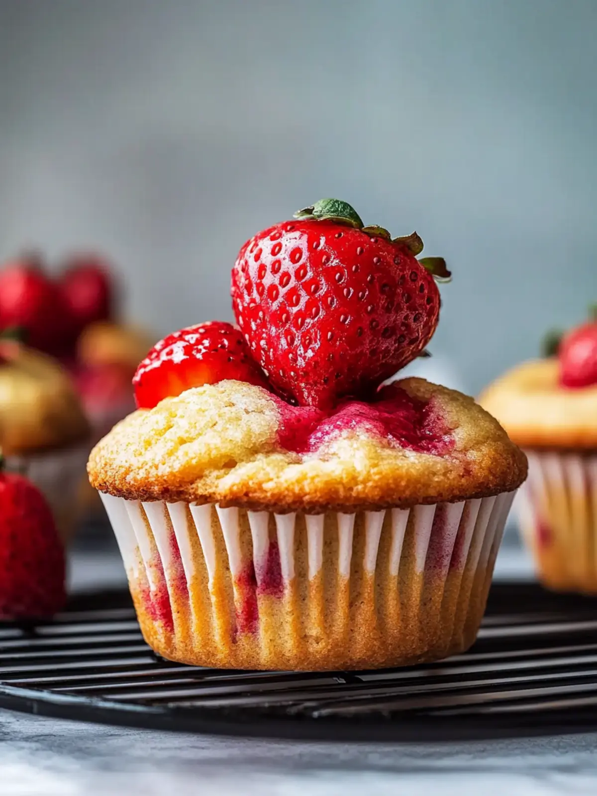 Vegane Erdbeermuffins für den perfekten Snack