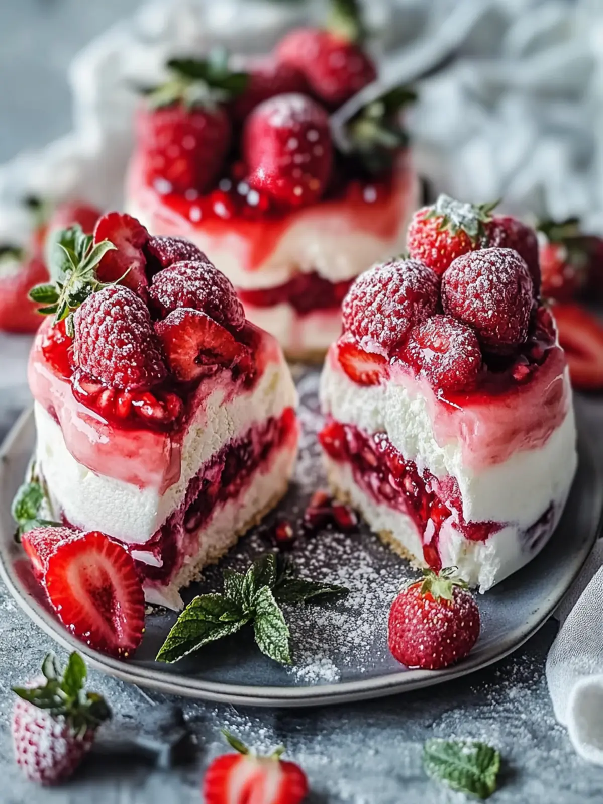 Erdbeer-Sahne-Traumschicht - Besonderes Muttertagsdessert