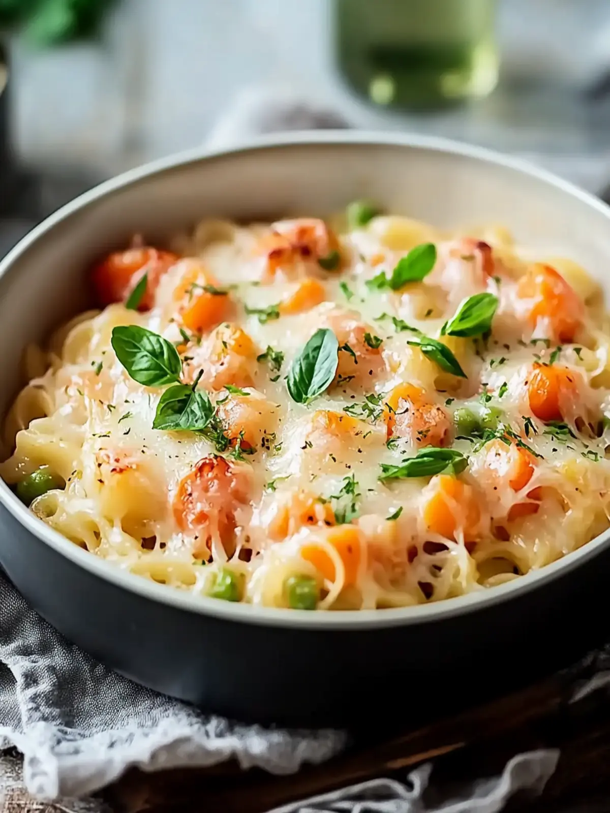 Spätzle casserole with vegetables