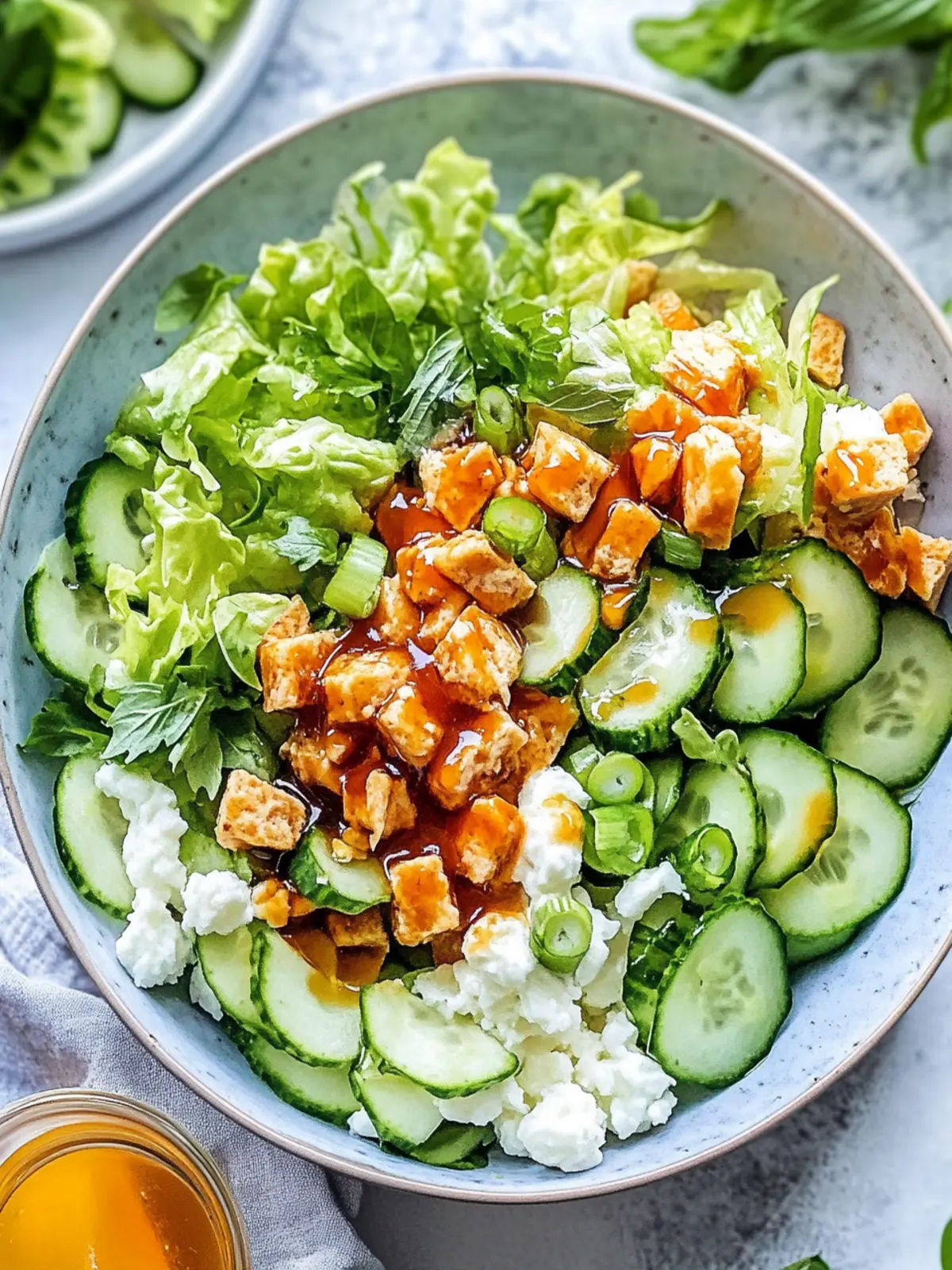 Honig heißer Hähnchensalat