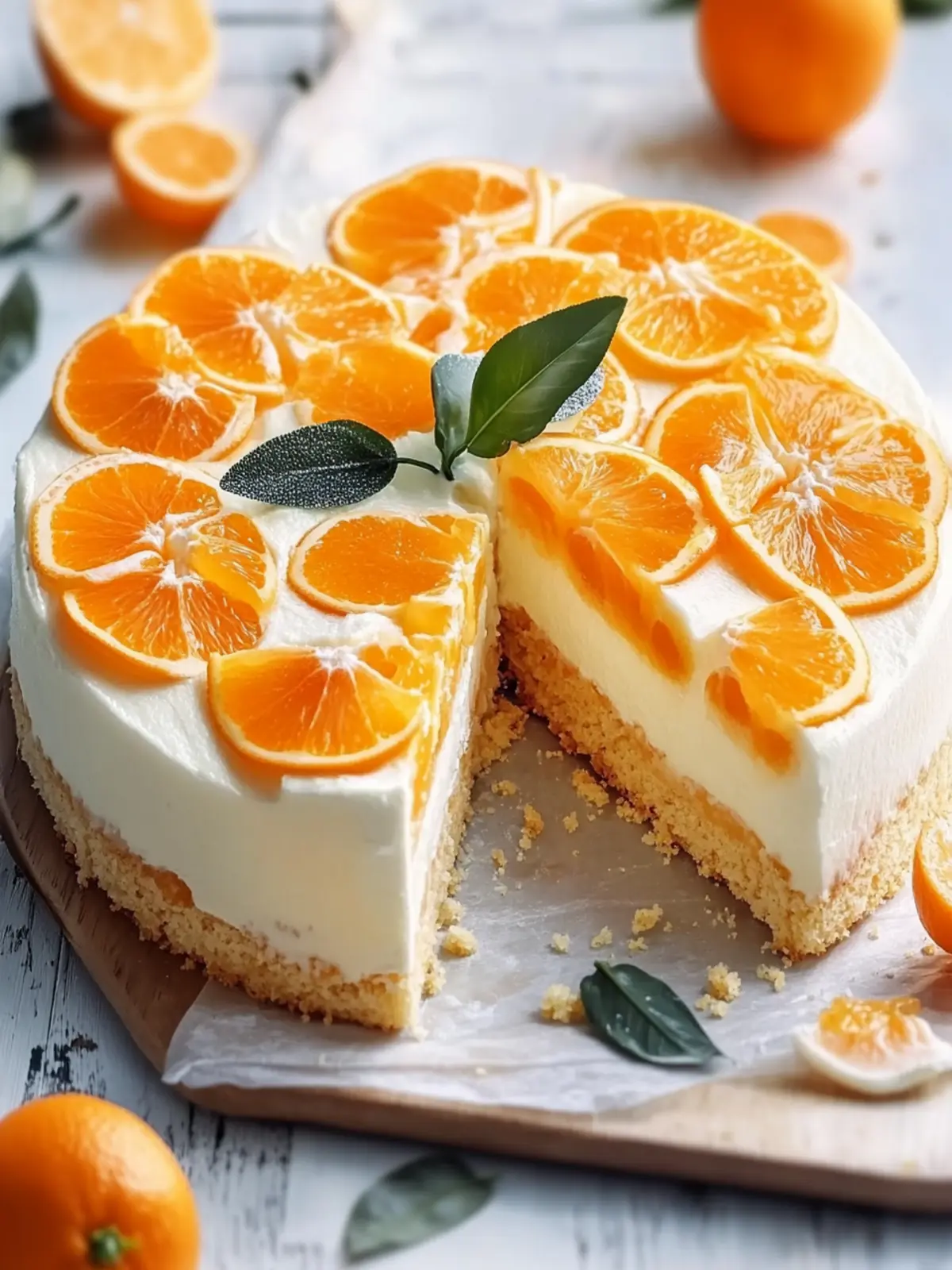 Orangen-Sahne-Käsekuchen