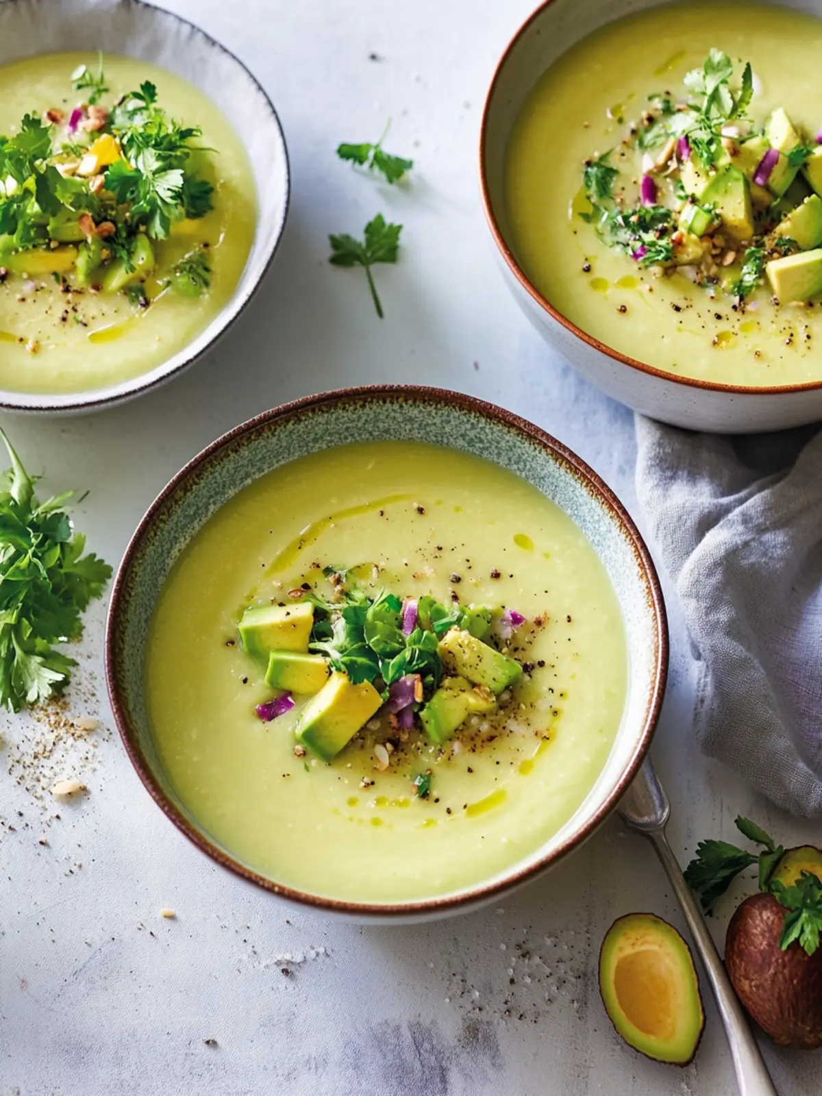 Avocado-Mandel-Suppe