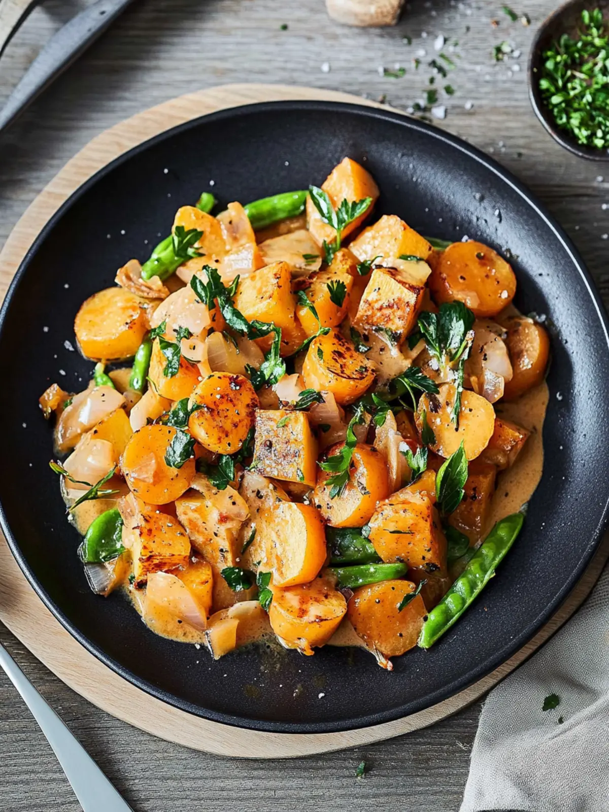 Sweet Potato Shrimp Pan