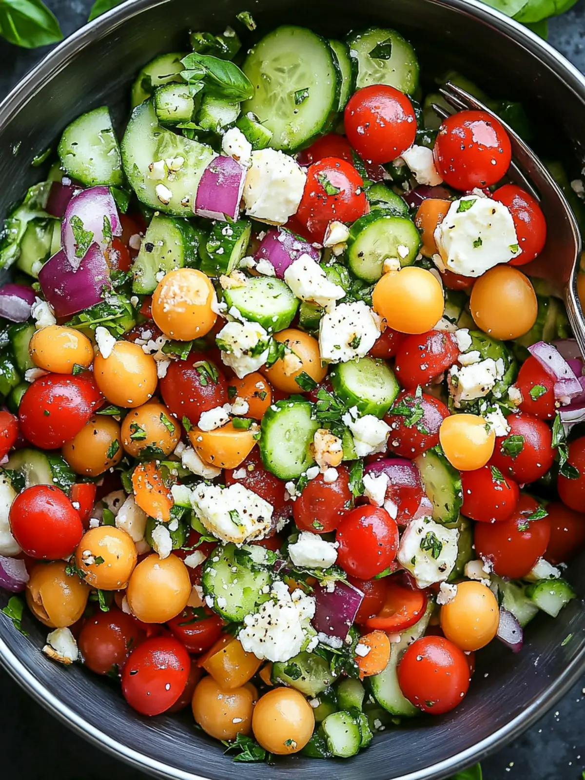 Mediterraner Kichererbsensalat frisches und gesundes Essen
