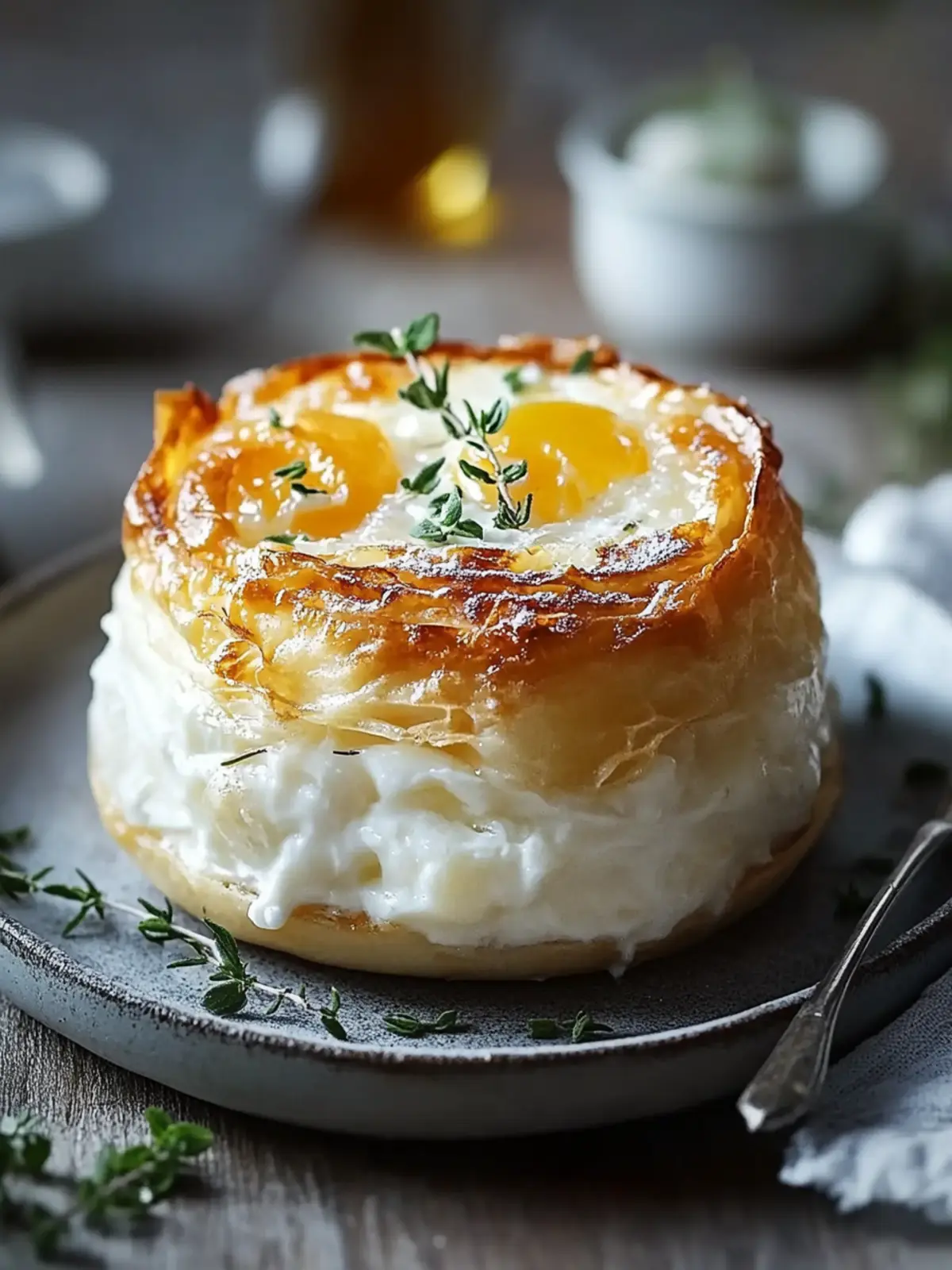Gebackene Eier Napoleon
