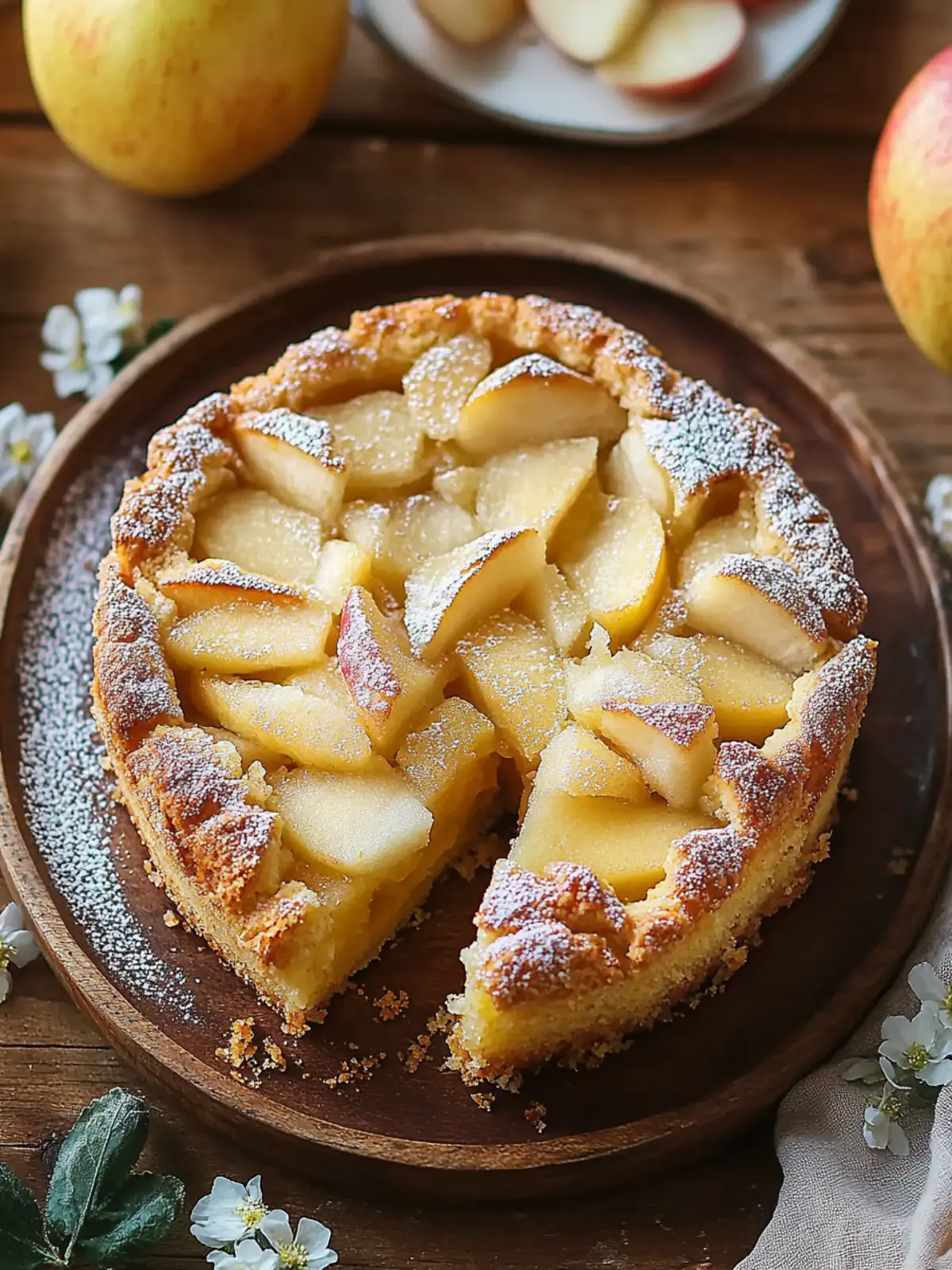 Apple pie from the tray