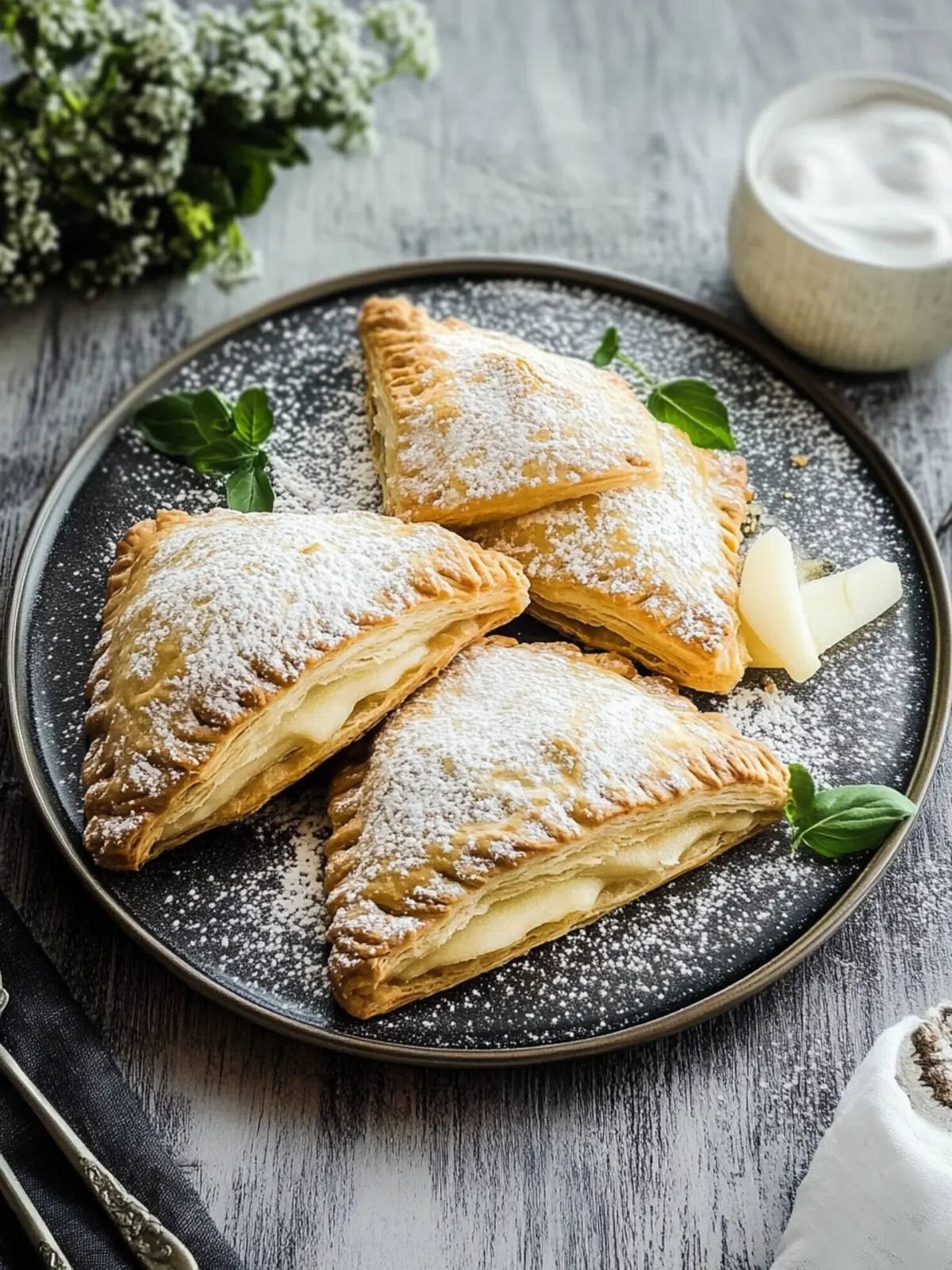 Apfeltaschen mit Blätterteig