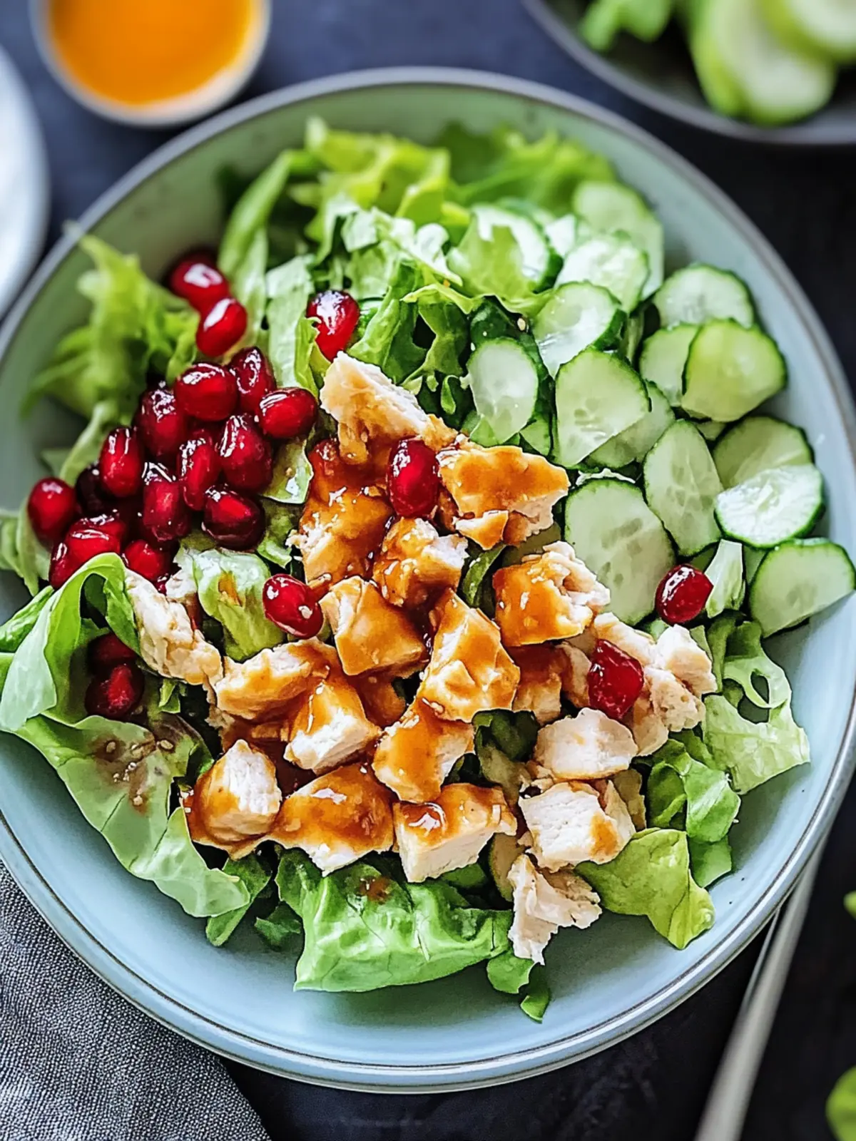 Honig heißer Hähnchensalat für einen aufregenden Genuss
