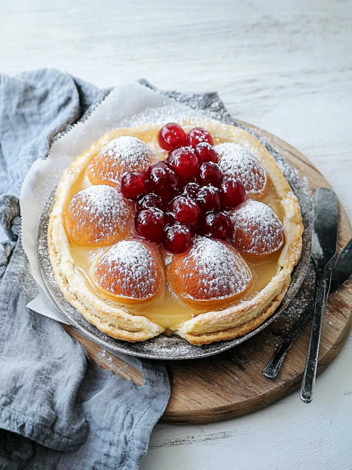 Puddingplätzchen mit Blätterteig