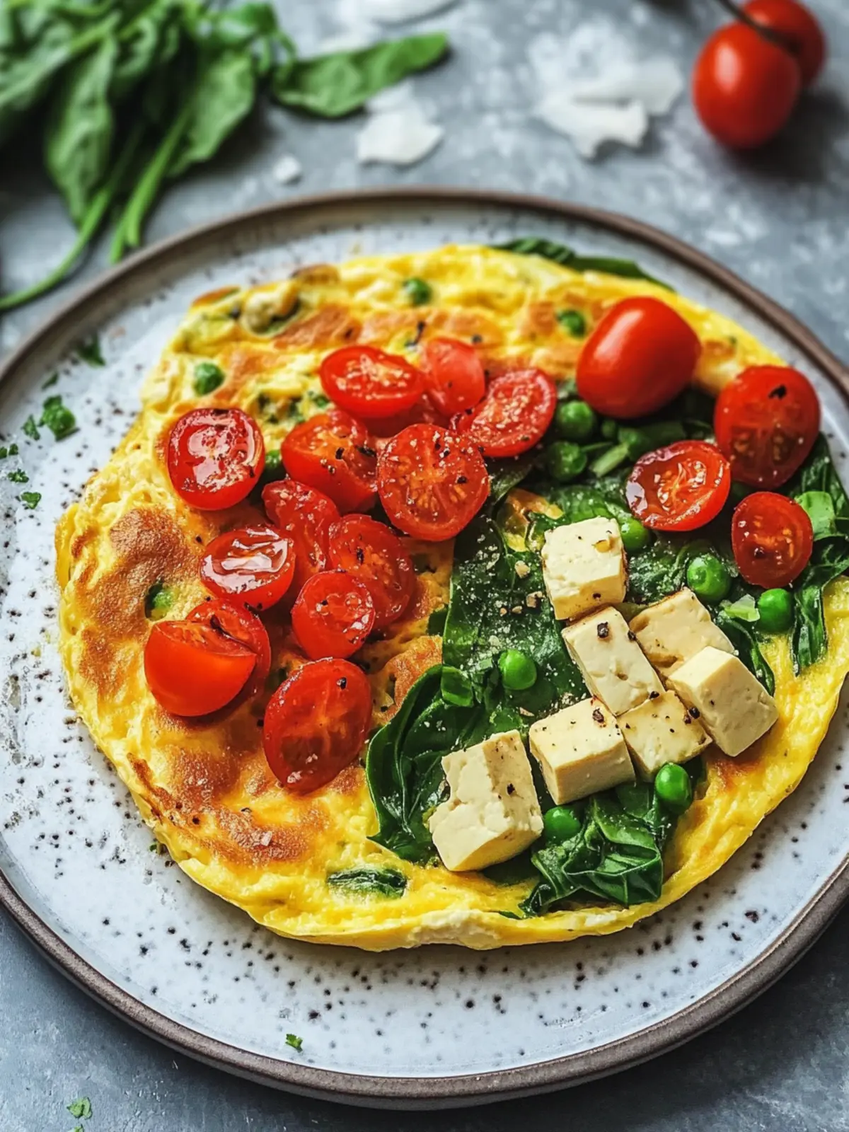 Schnelles veganes Tofu-Omelette