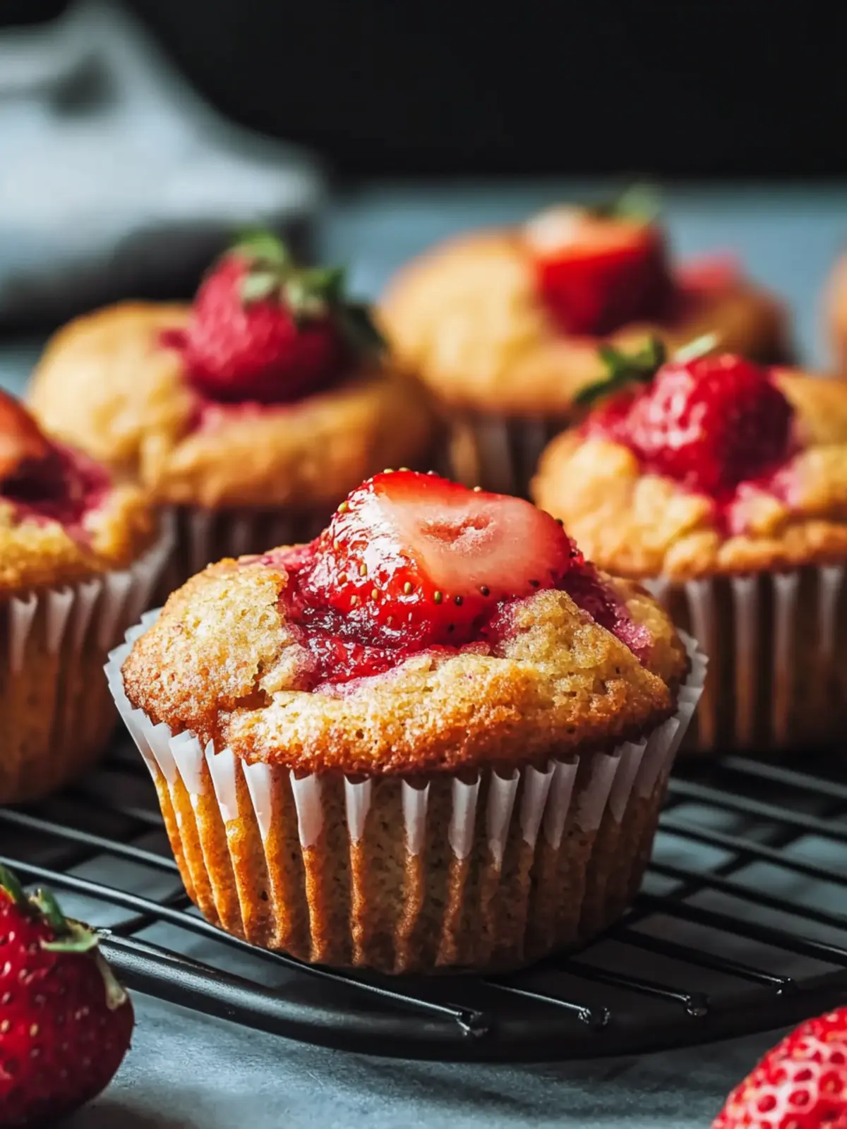 Vegane Erdbeermuffins für den perfekten Snack