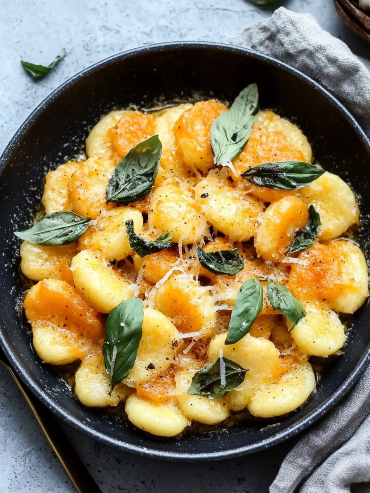 Gnocchi alla Romana mit Kürbis