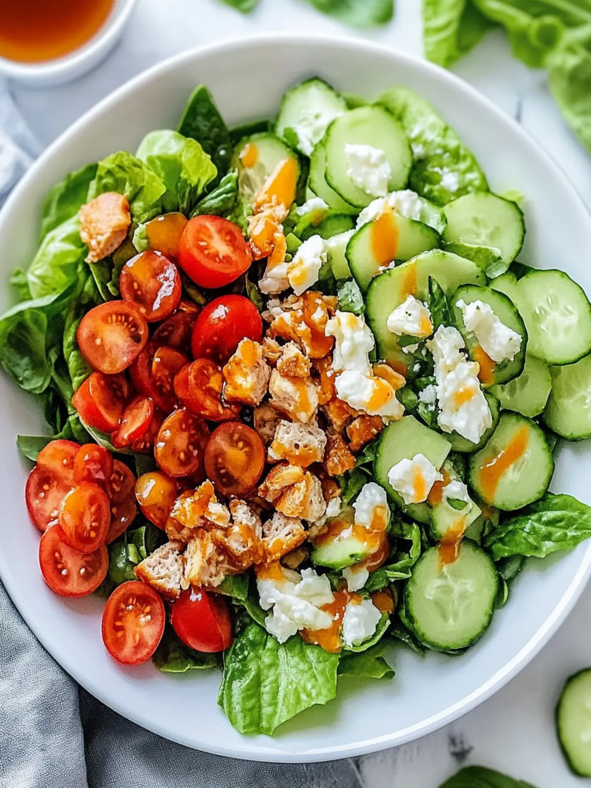 Honig heißer Hähnchensalat für einen aufregenden Genuss