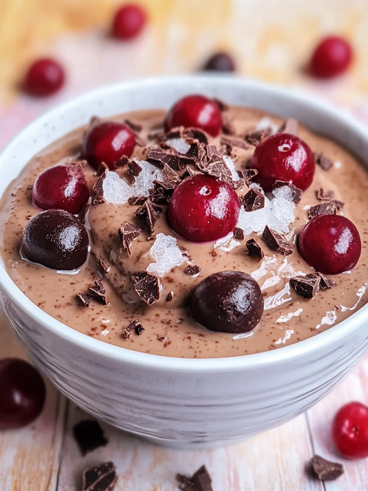 Low Carb Schoko-Quarkauflauf mit Kirschen