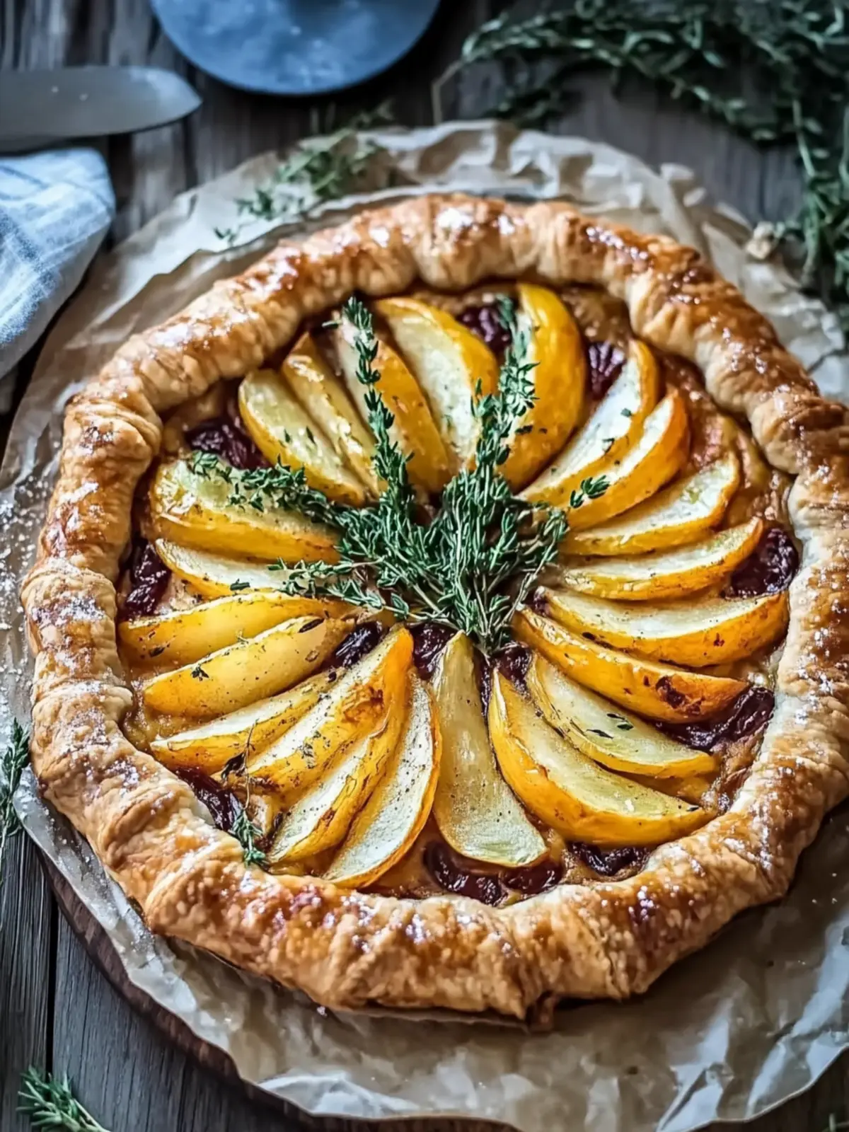 Savory rosemary root vegetable galette for feel-good moments