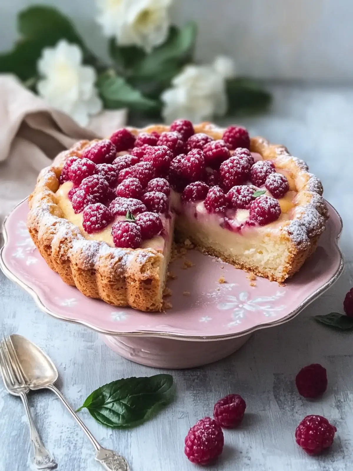 Crispy plum cake with crumb topping enjoy