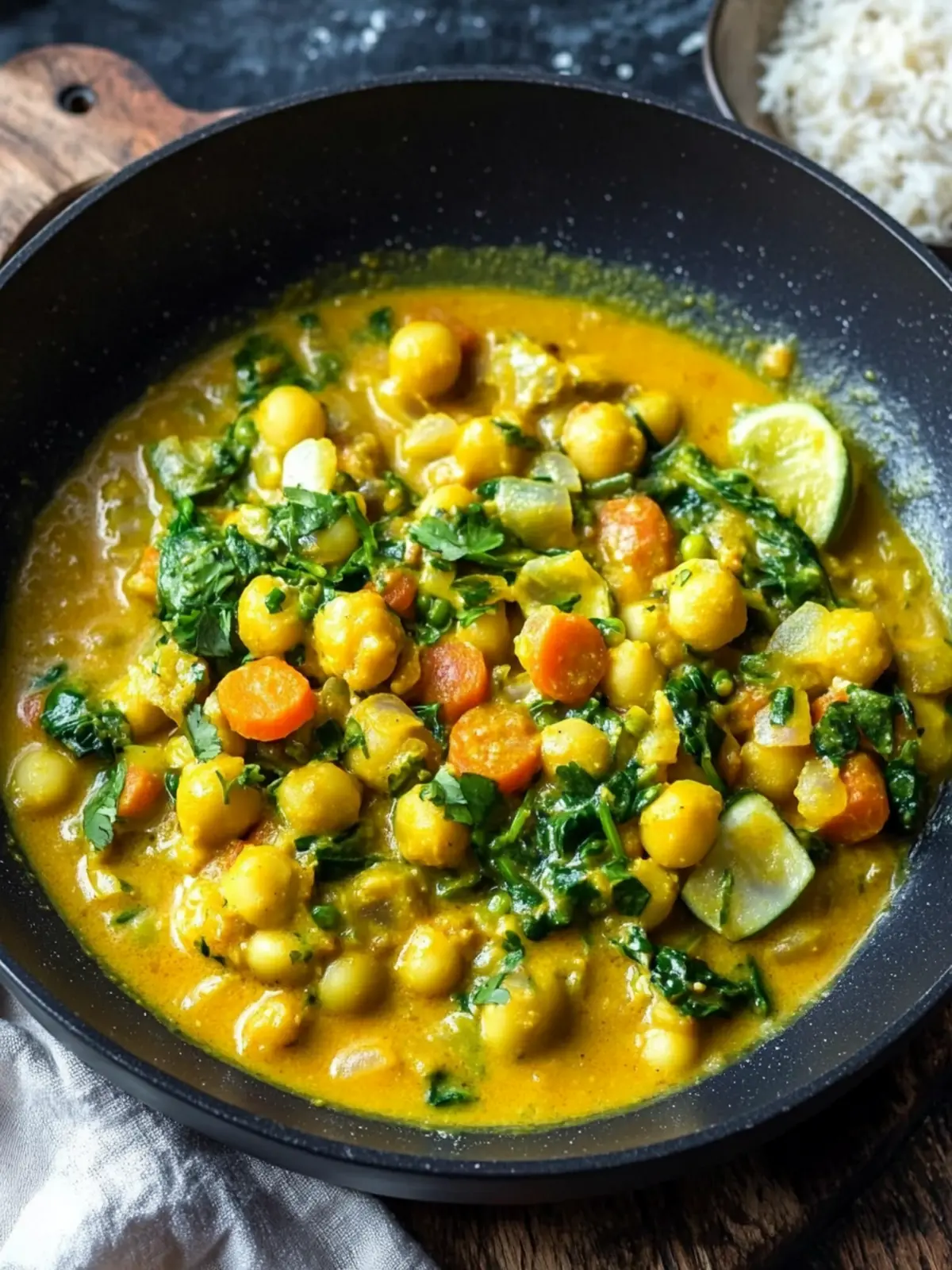 Rosenkohl-Curry mit Kichererbsen