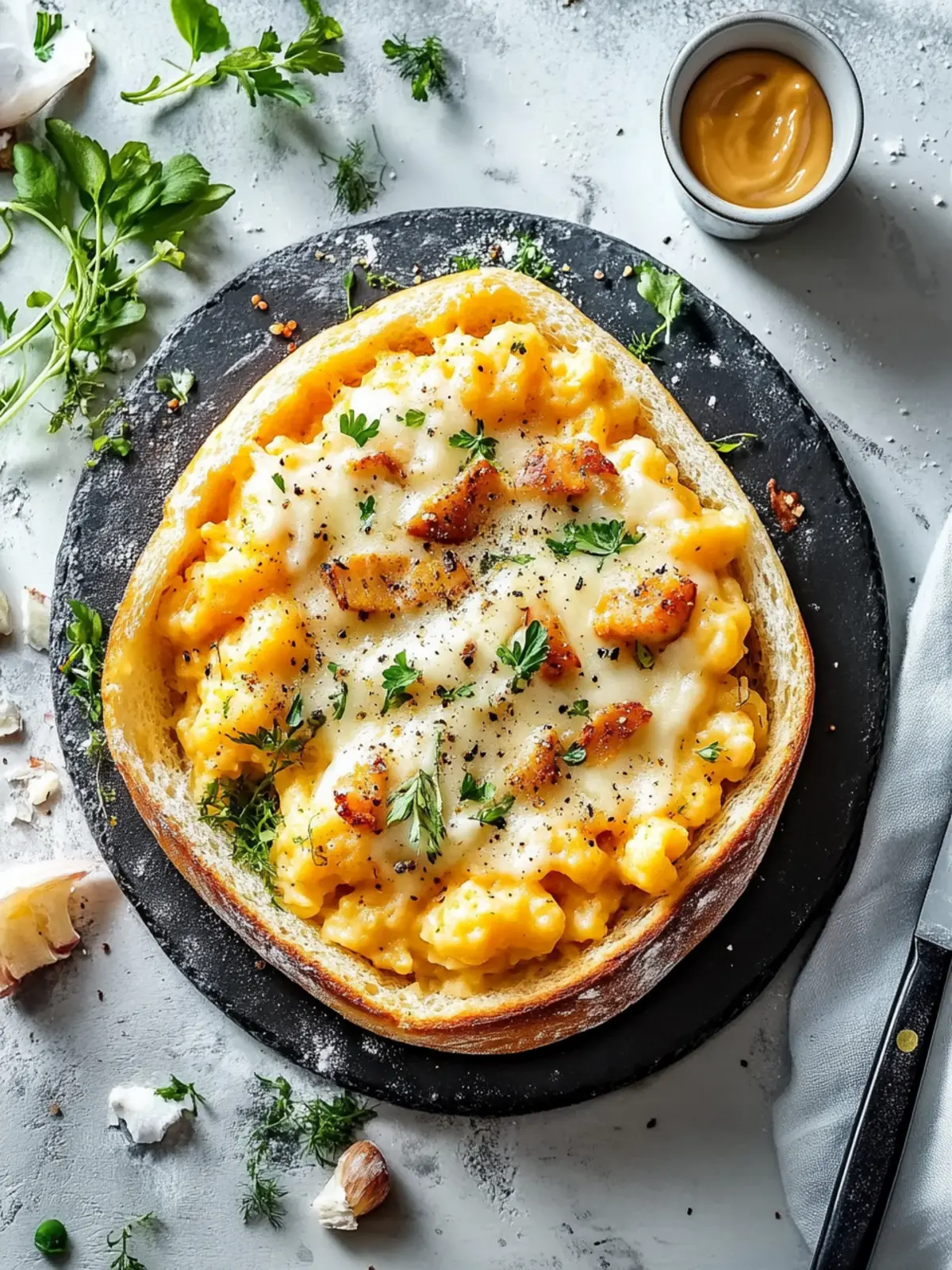 Delicious Spätzle casserole with chicken