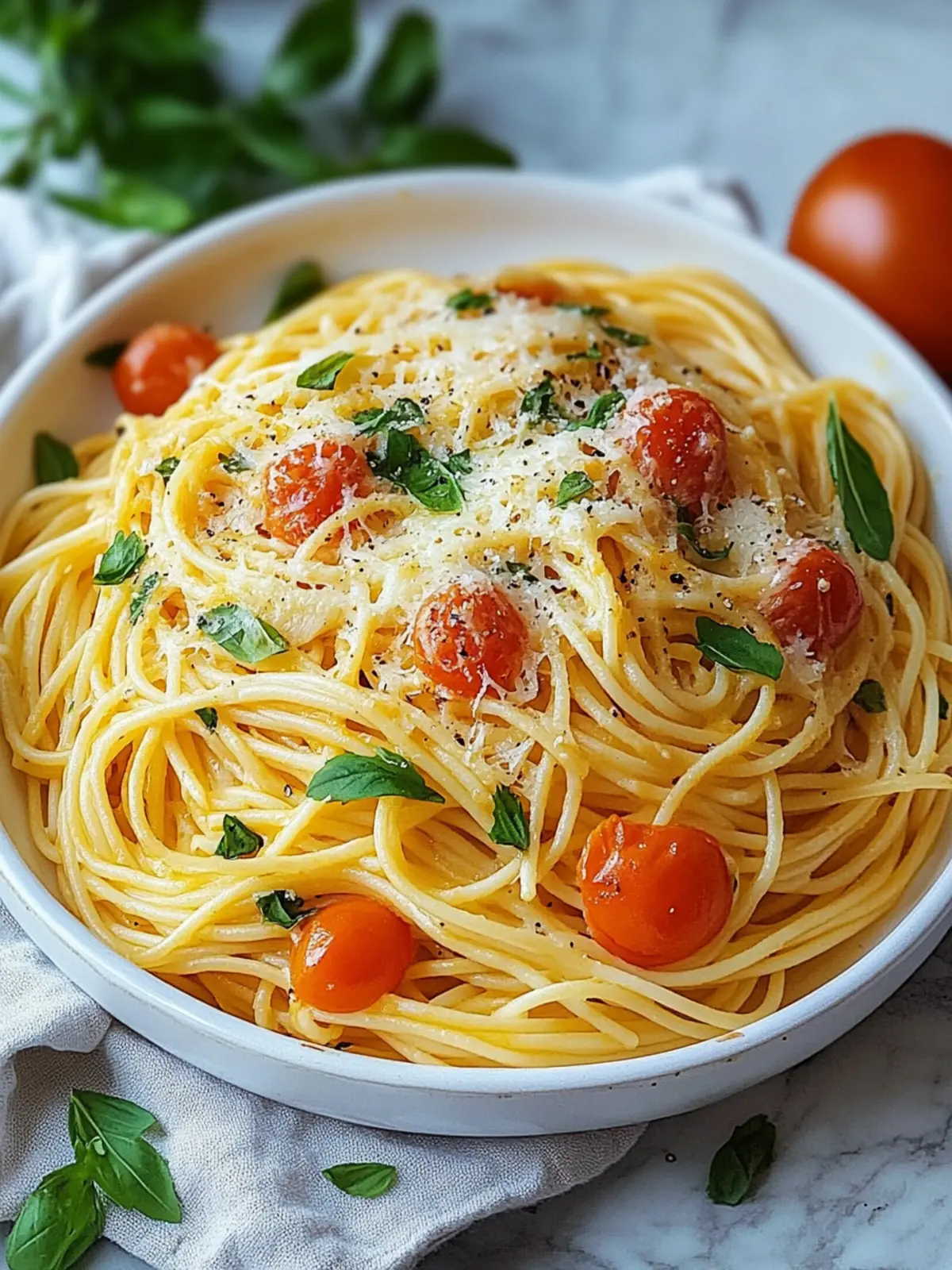 Vegetarischer Spaghetti-Auflauf