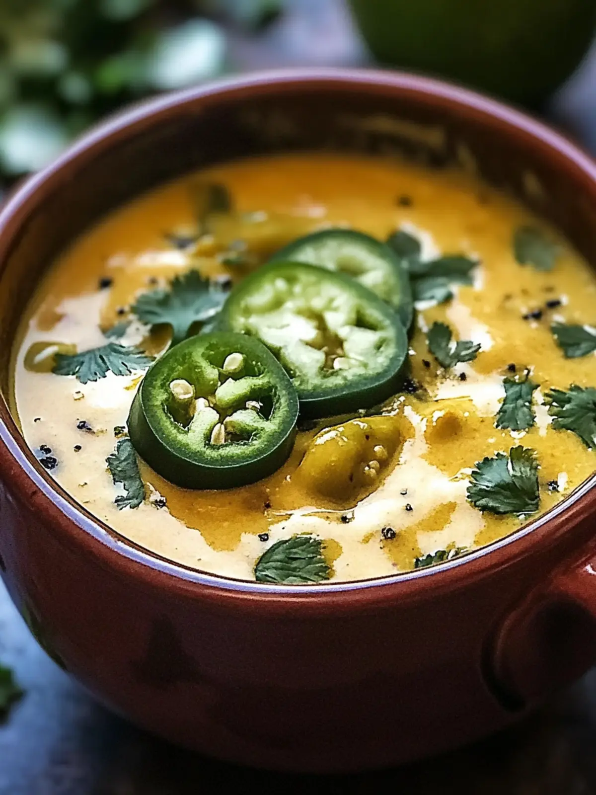Wärmende Chile Relleno Suppe für kalte Tage