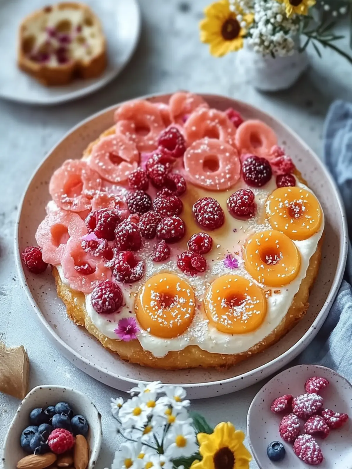 Flauschige Pfannkuchen und knuspriger Speck