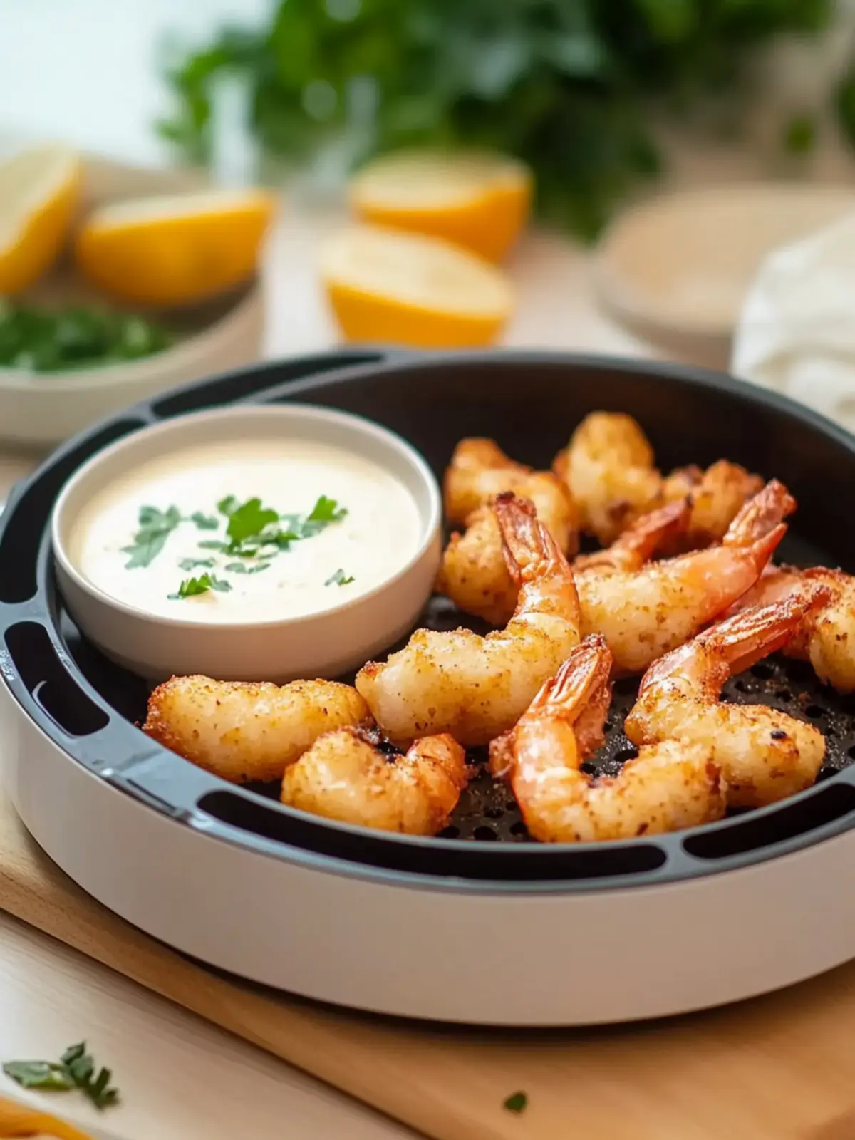 Garnelen aus dem Airfryer