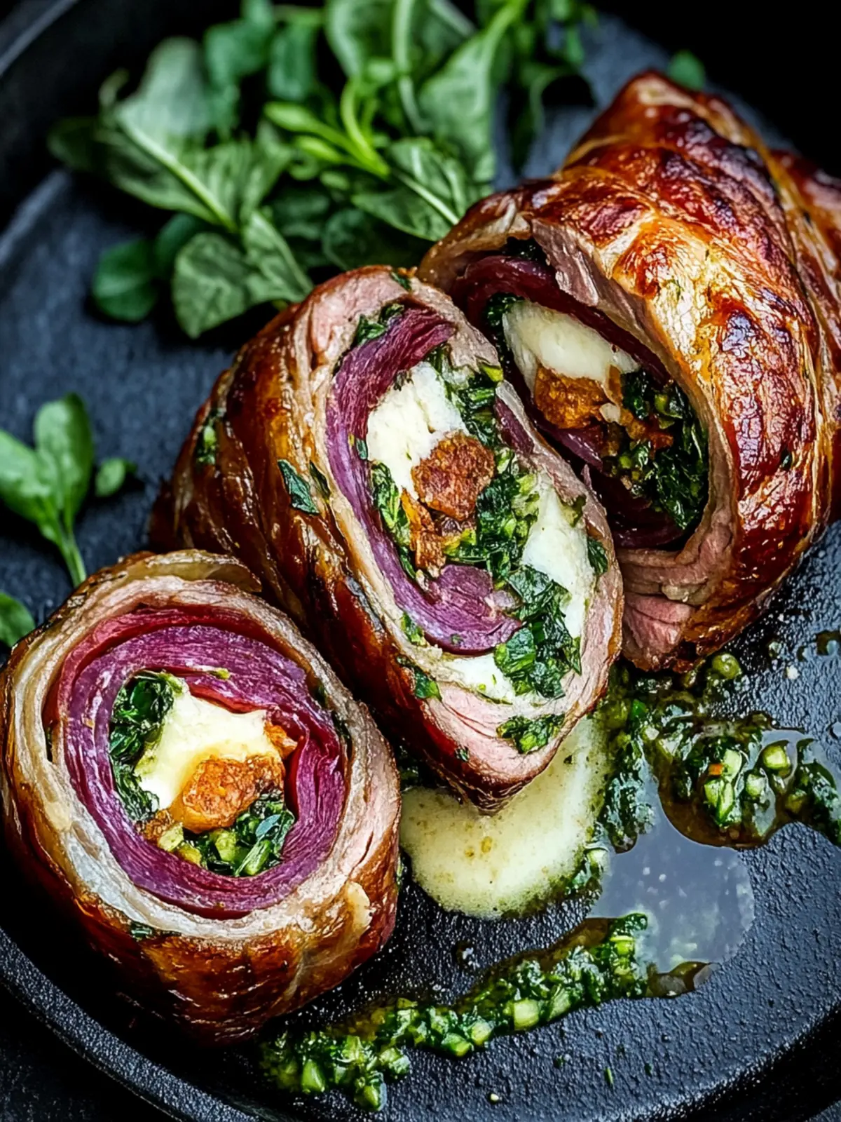 Zarte Rinderrouladen mit Gemüsefüllung