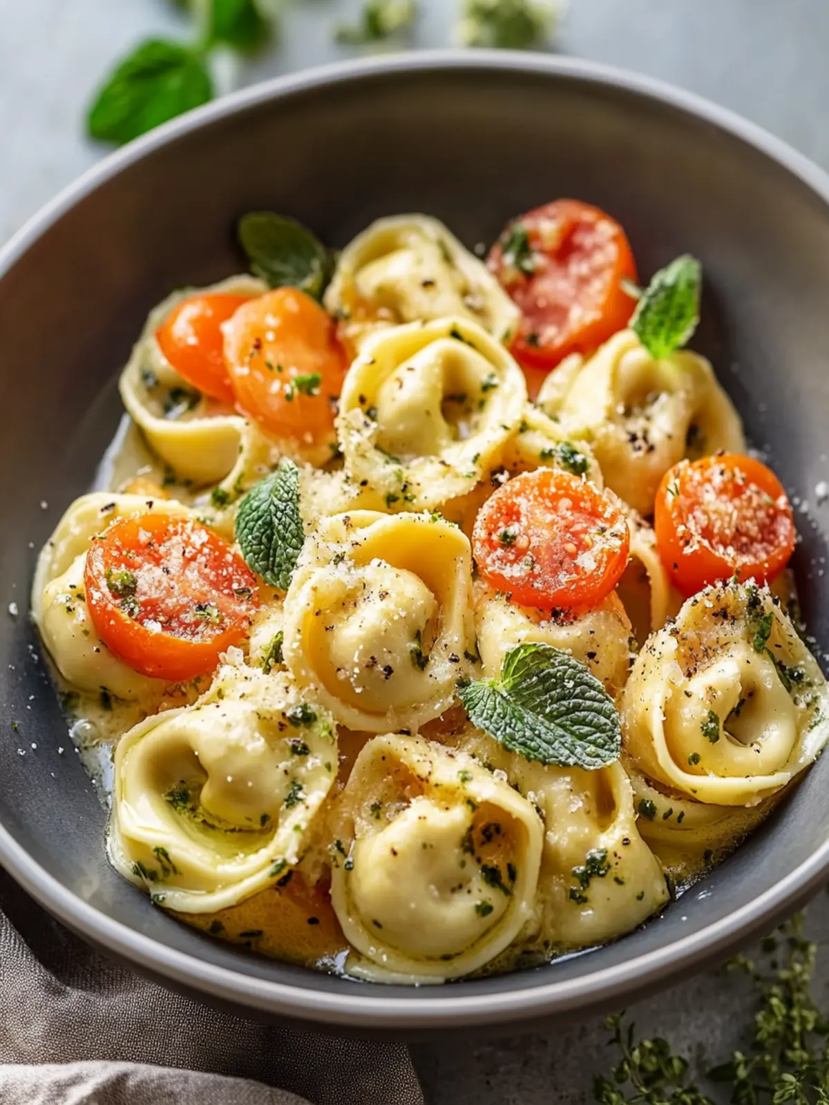 Himmlisch Cremige Gemüsetortellini Pfanne