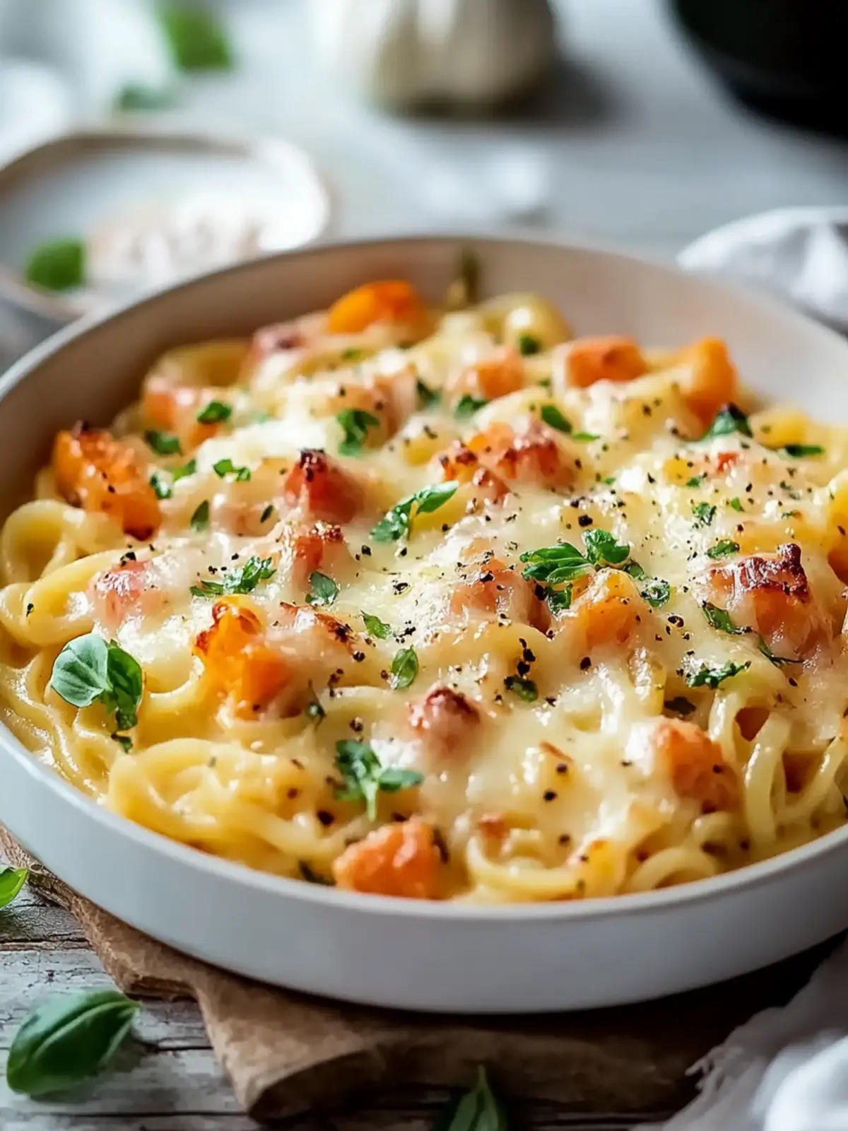 Spätzle casserole with vegetables