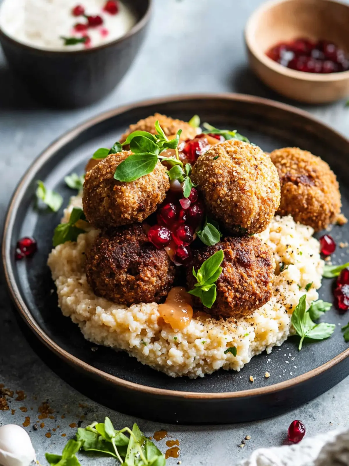 Vegane Köttbullar mit Hafer-Rahmsoße