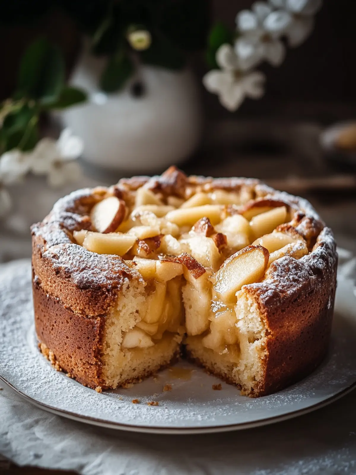 Saftiger Zimtschnecken Apfelkuchen
