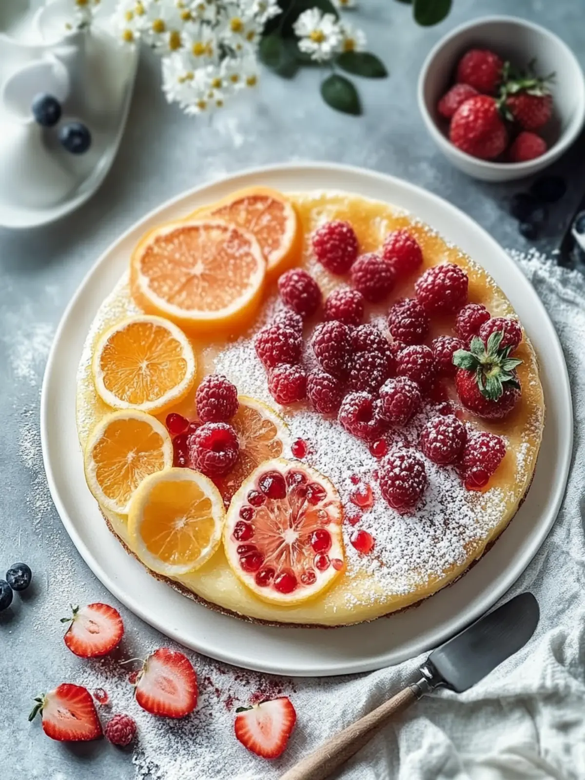 Flauschige Pfannkuchen und knuspriger Speck