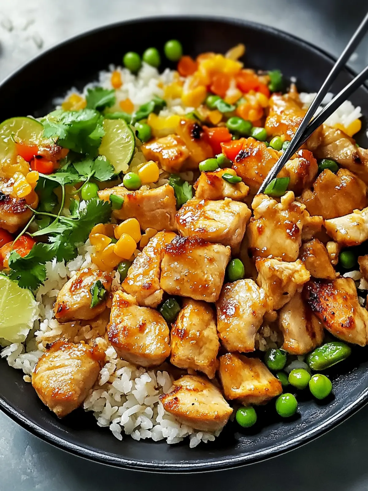 Asiatischer Hähnchenbratreis