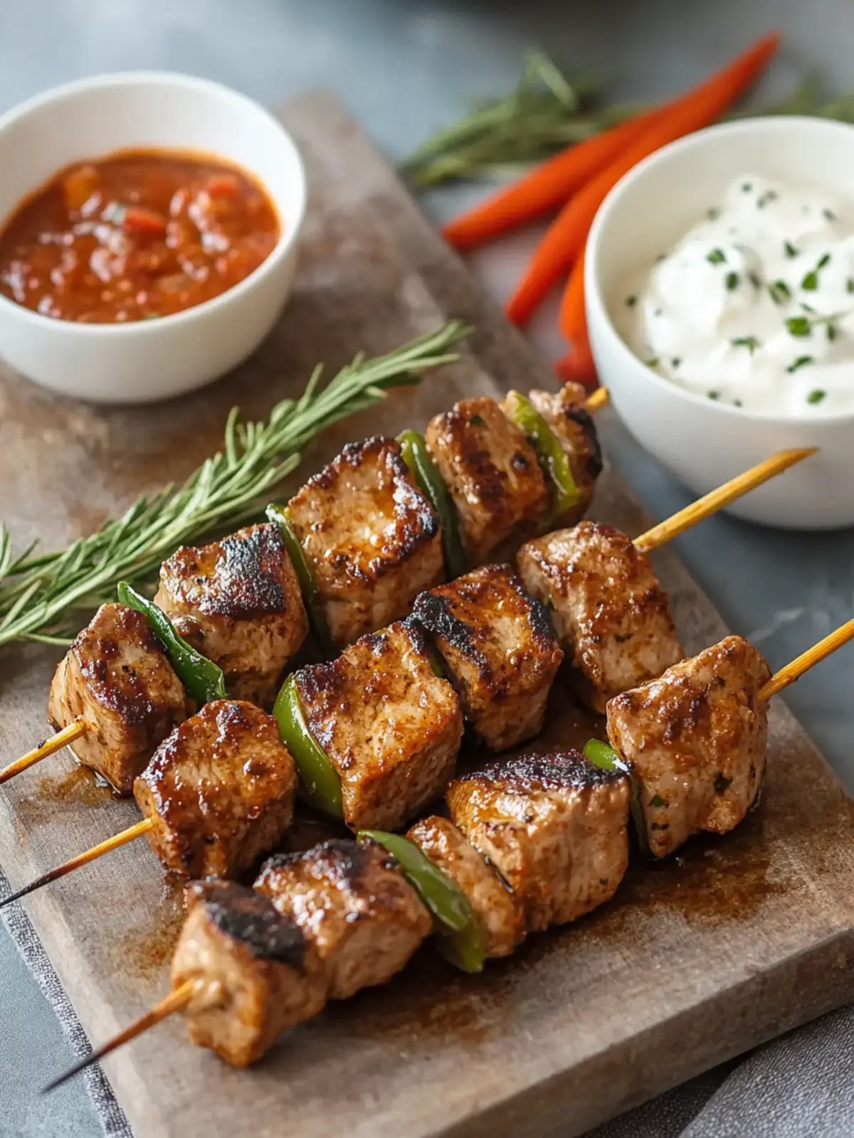 So gelingt klassisches Schaschlik mit würziger Soße
