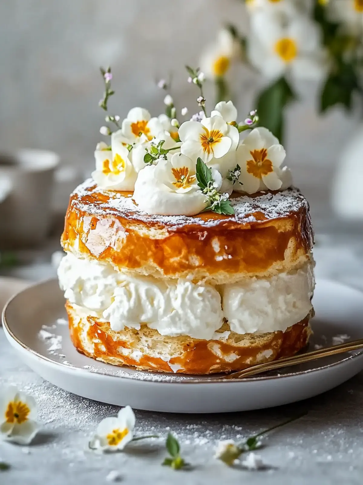 Gebackene Eier Napoleon