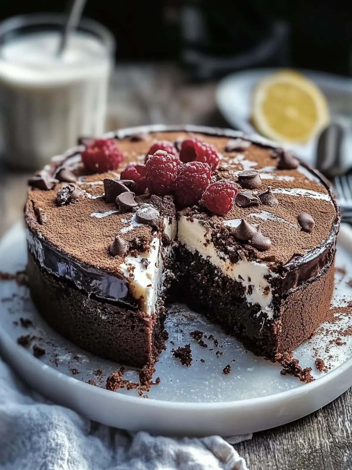 Beladene Brownie-Käsekuchen-Tassen