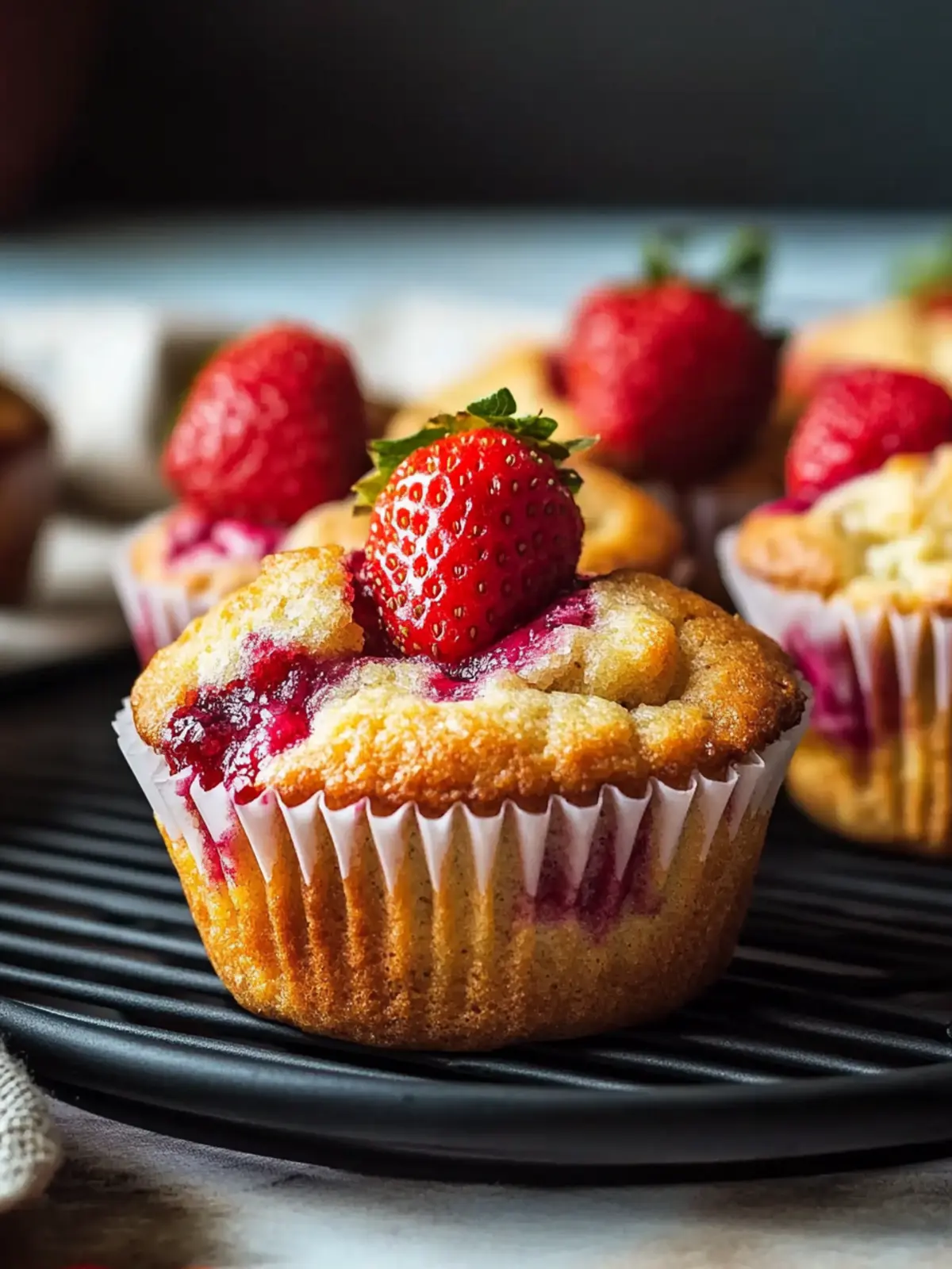 Vegane Erdbeermuffins für den perfekten Snack