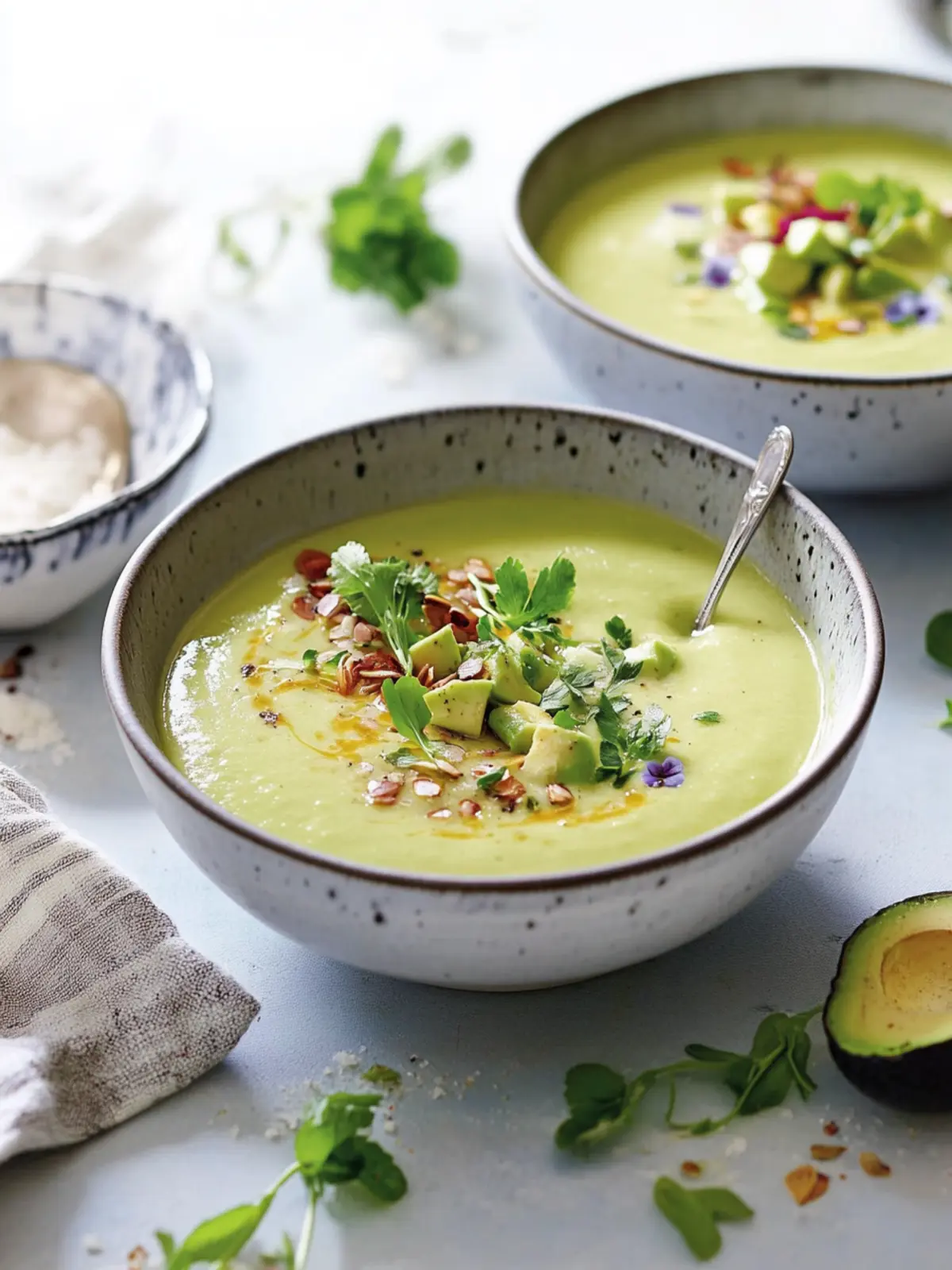 Avocado-Mandel-Suppe