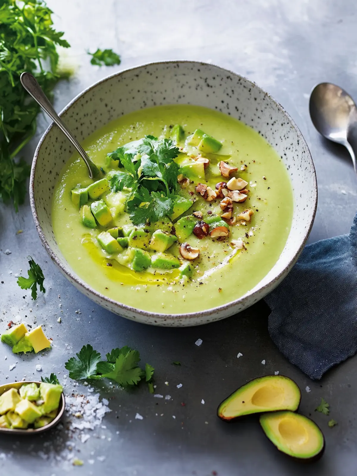 Avocado-Mandel-Suppe