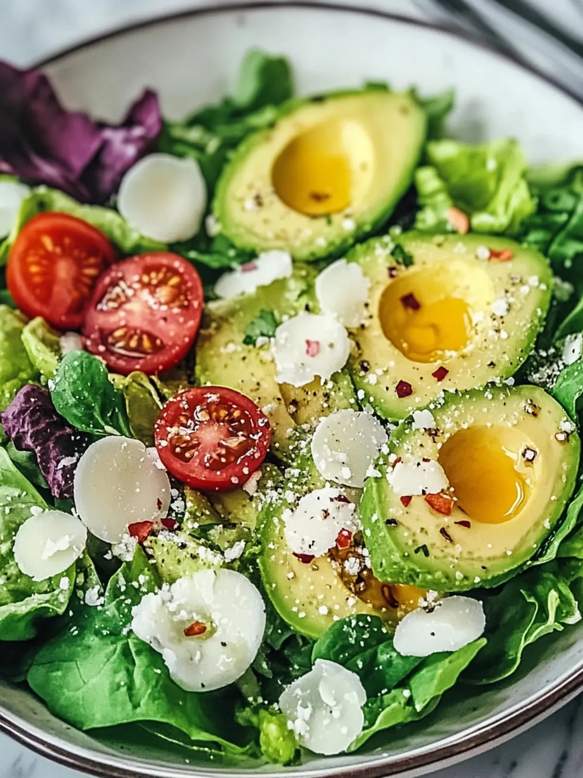 Frühlingssalat mit Avocado