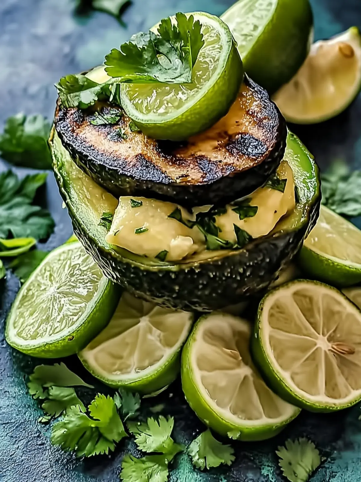 Honig-Limetten-Hühnchen-Avocado