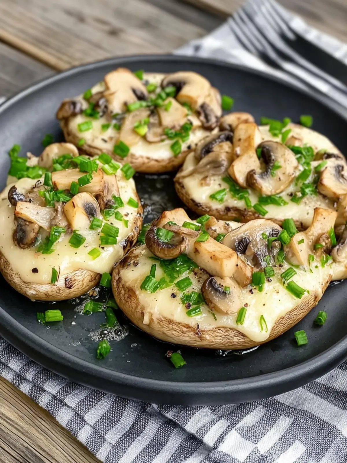 Hähnchenbrust auf Champignons
