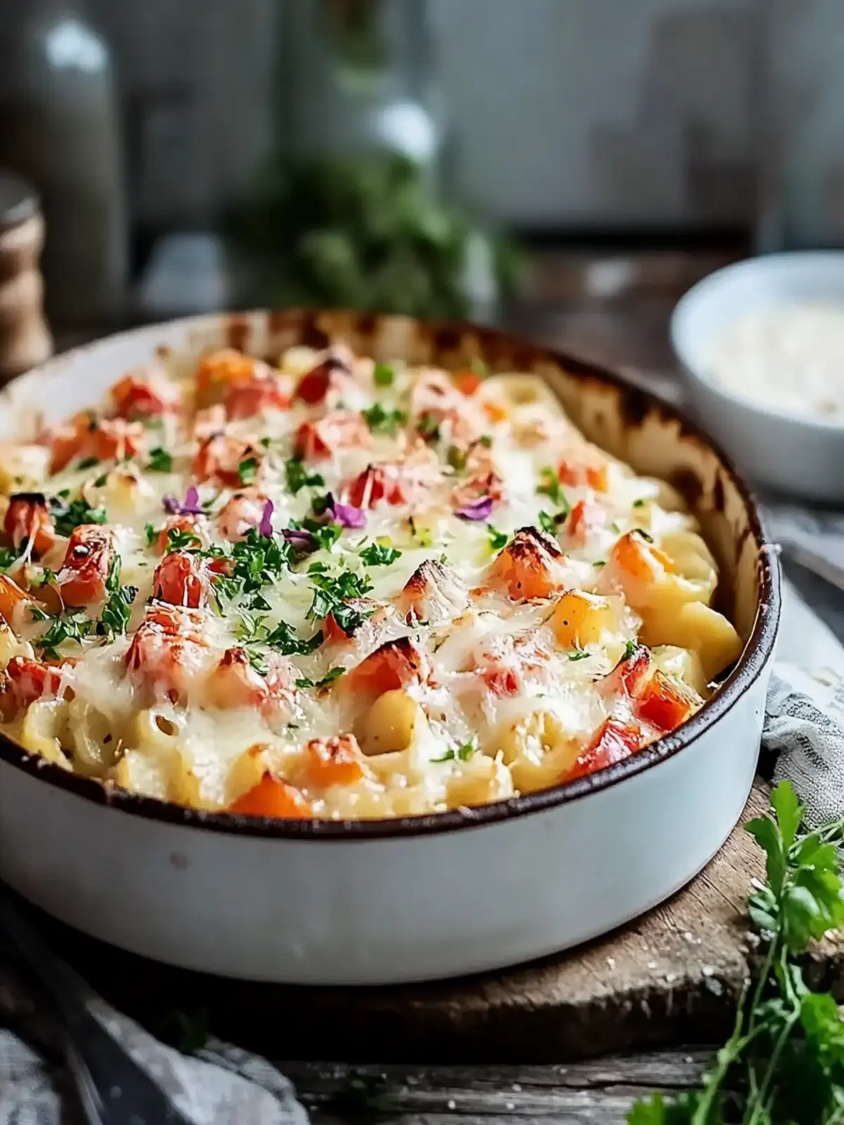 Spätzle casserole with vegetables