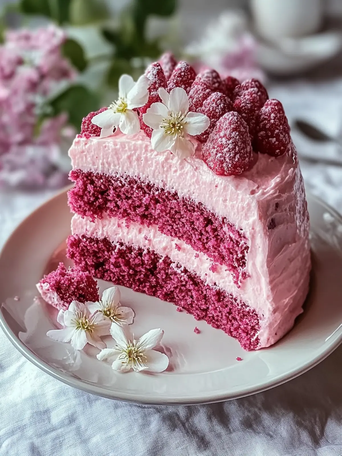 Muttertags rosa Samtkuchen